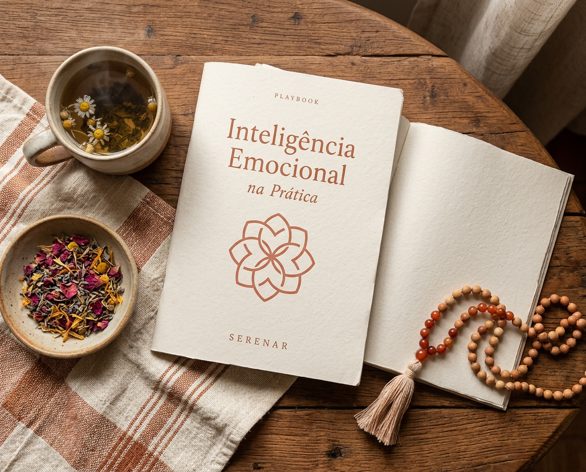 Playbook Inteligência Emocional na Prática, capa e páginas de exercício
